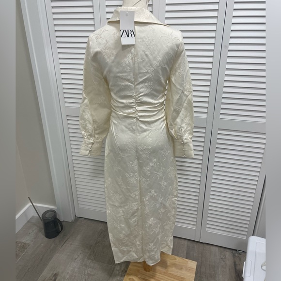 ZARA JACQUARD TUBE DRESS - Picture 2 of 10